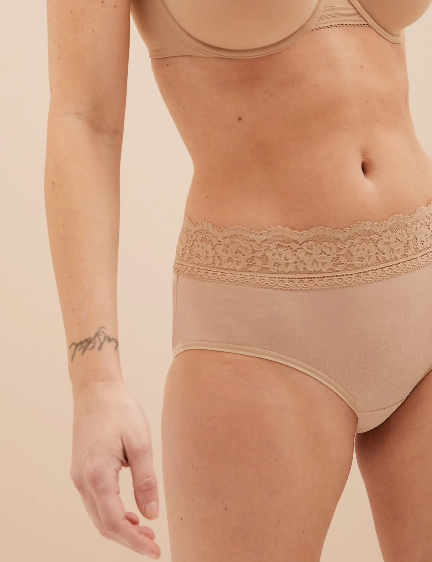 5pk Cotton Lycra® & Lace High Rise Shorts