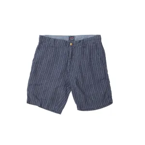 Aventura Washed Linen Shorts - Faded Indigo Stripe