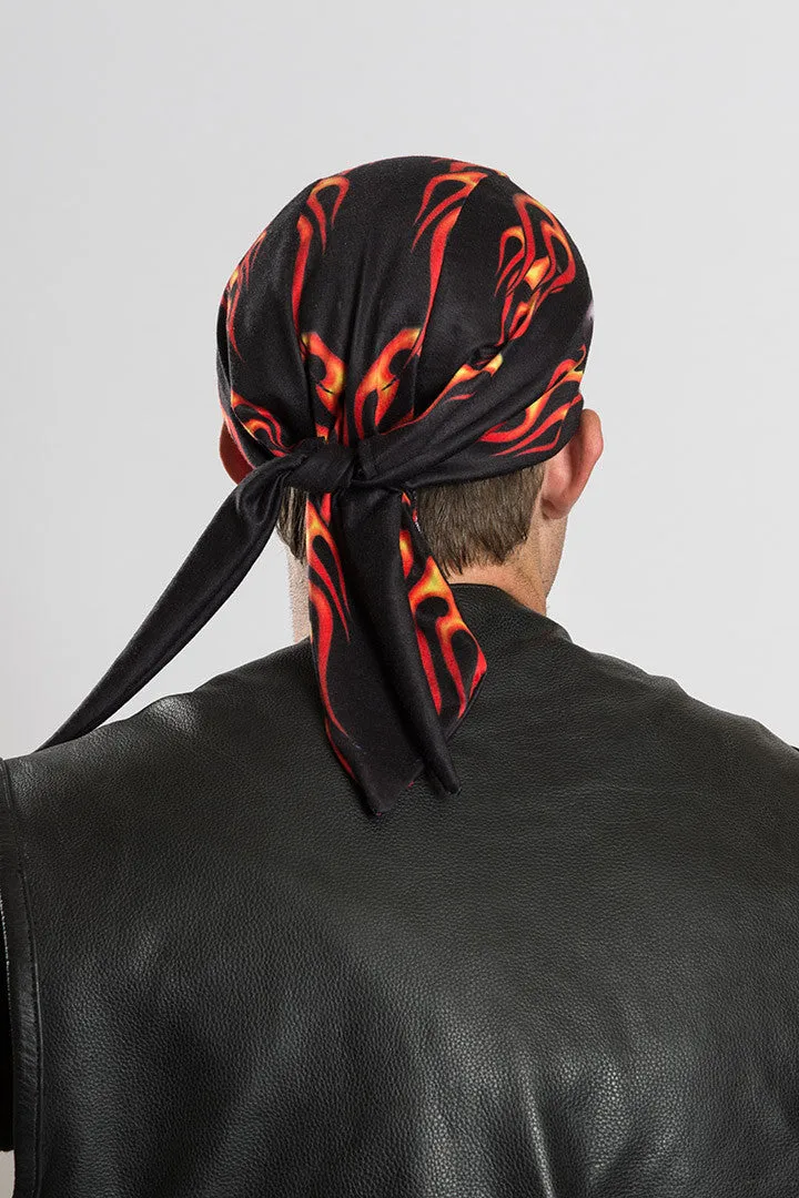 Biker Flames Full-Head Wrap