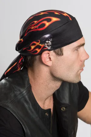 Biker Flames Full-Head Wrap