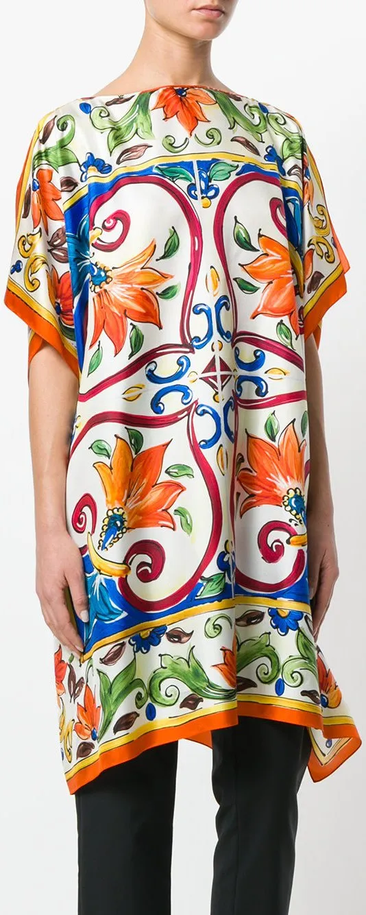 Boxy Handkerchief Tunic Top