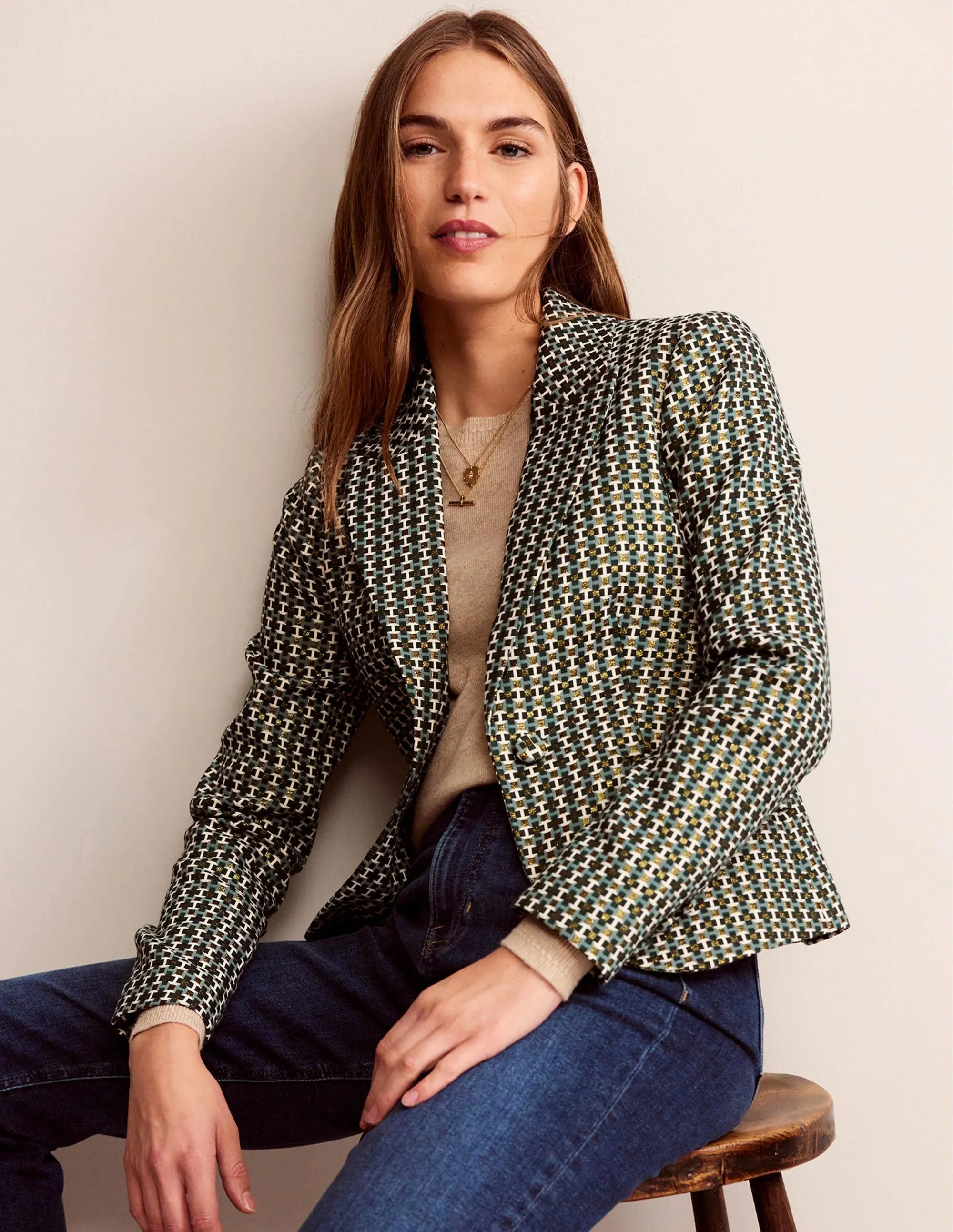 Canonbury Jacquard Blazer-Jacquard