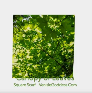 Canopy of Leaves Square Scarf