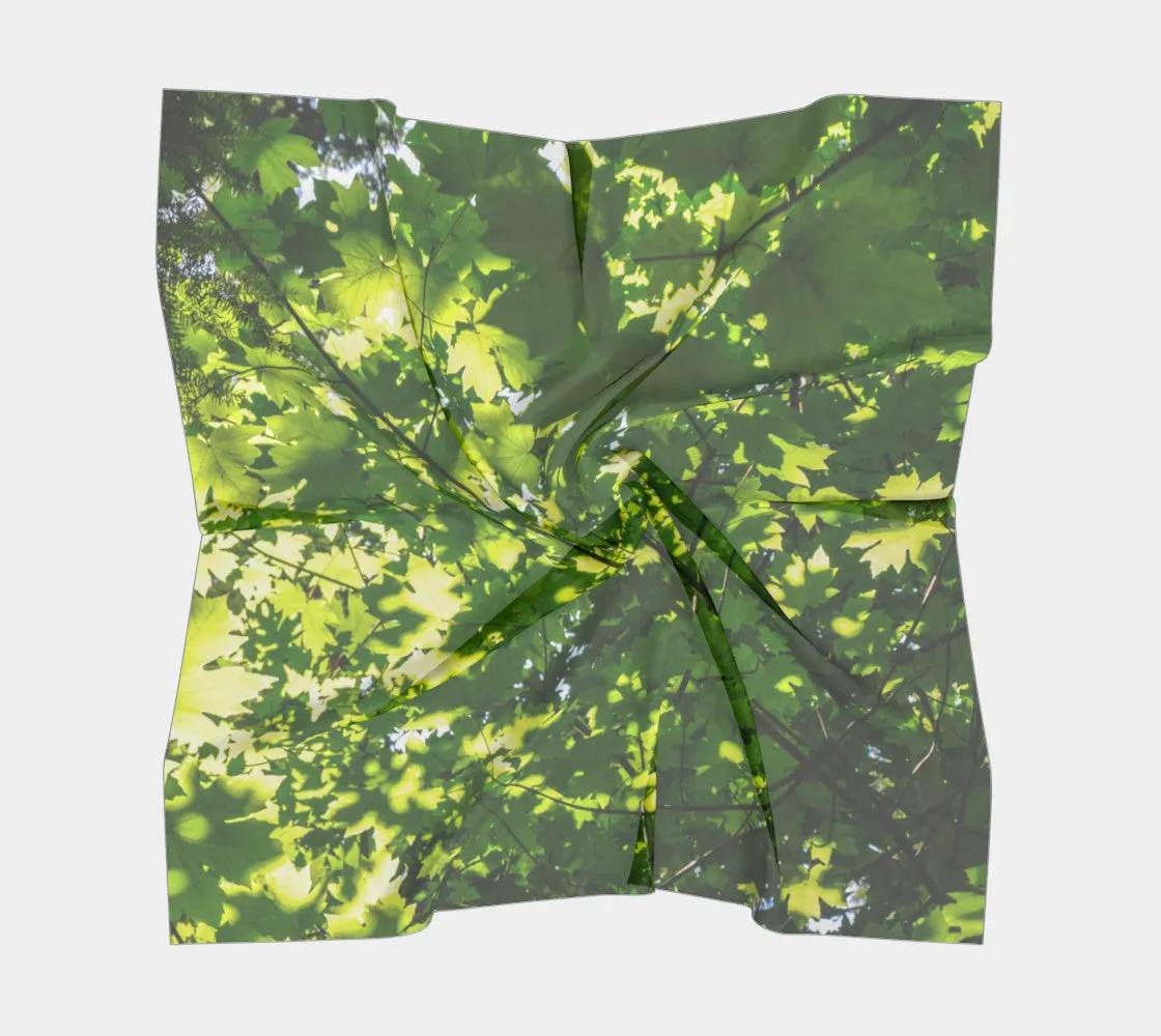 Canopy of Leaves Square Scarf