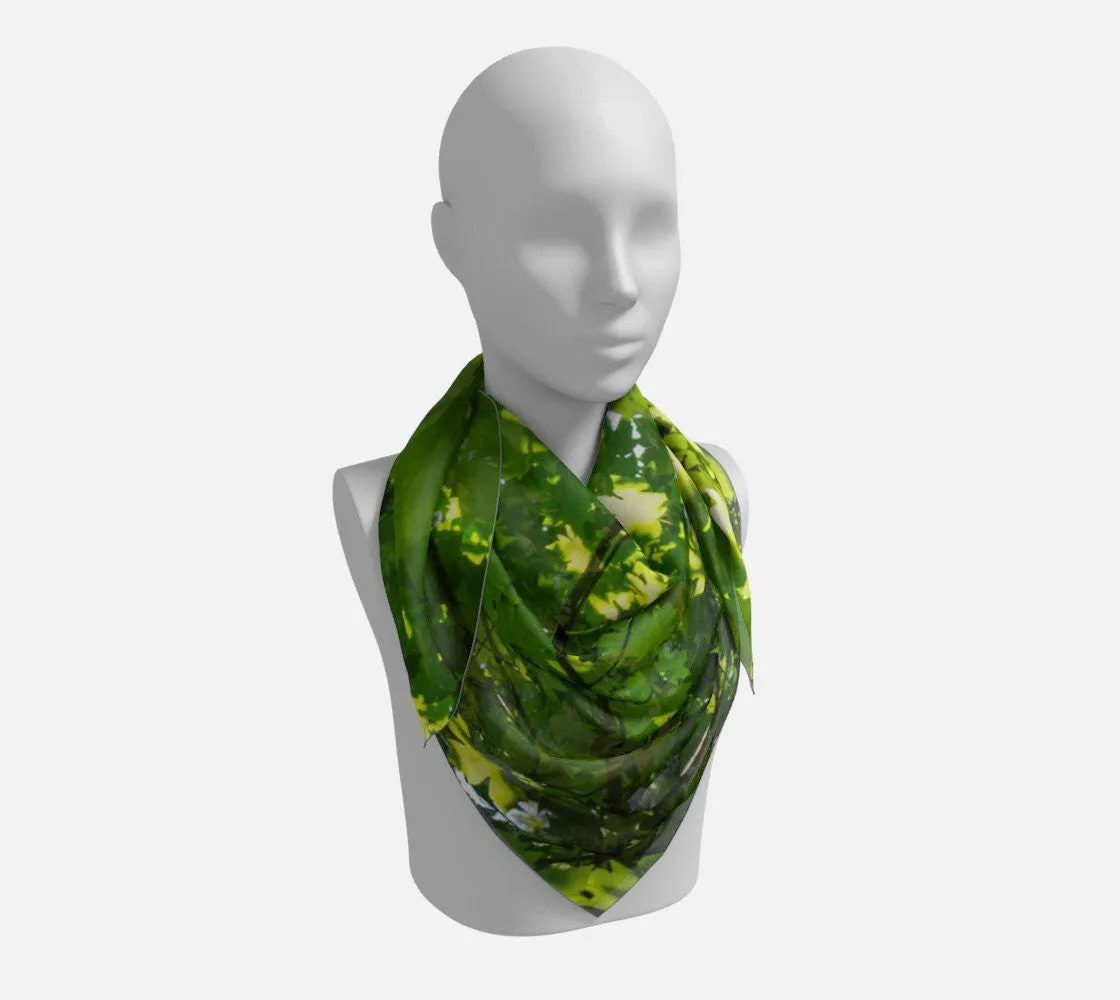Canopy of Leaves Square Scarf