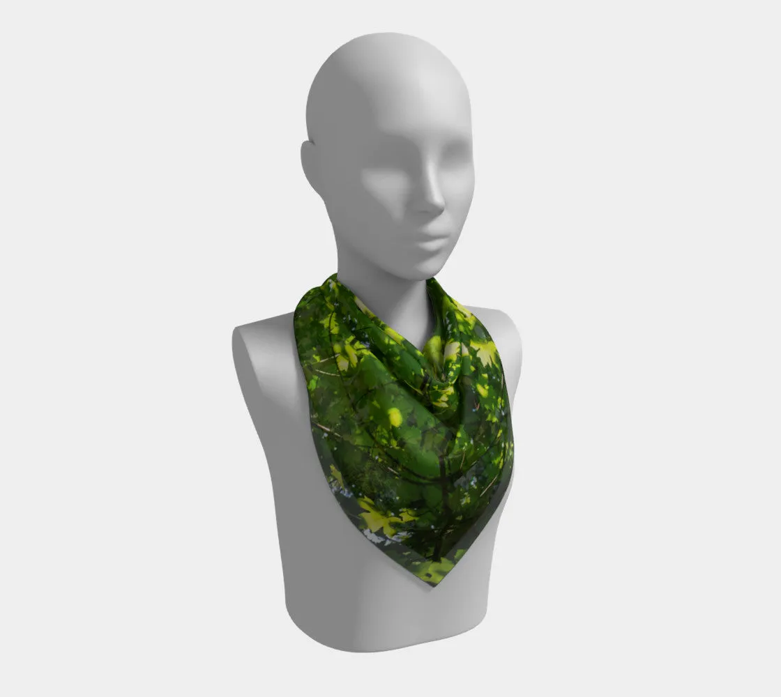 Canopy of Leaves Square Scarf