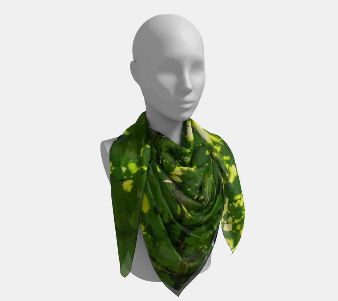 Canopy of Leaves Square Scarf