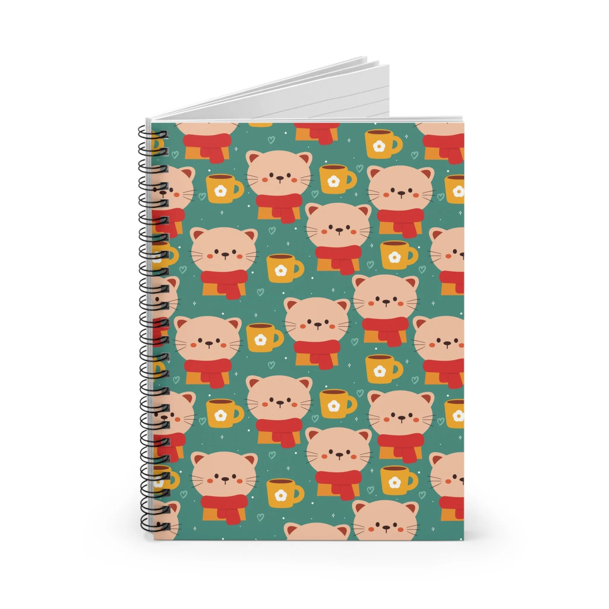 Cats in Scarves Spiral Notebook