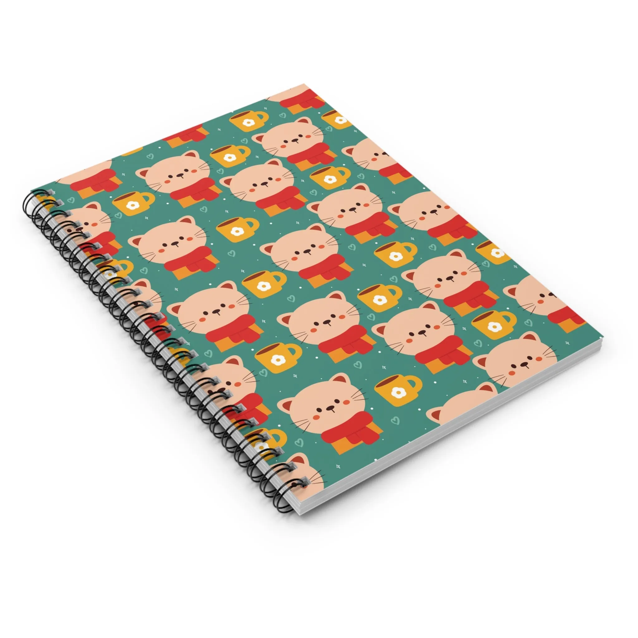 Cats in Scarves Spiral Notebook