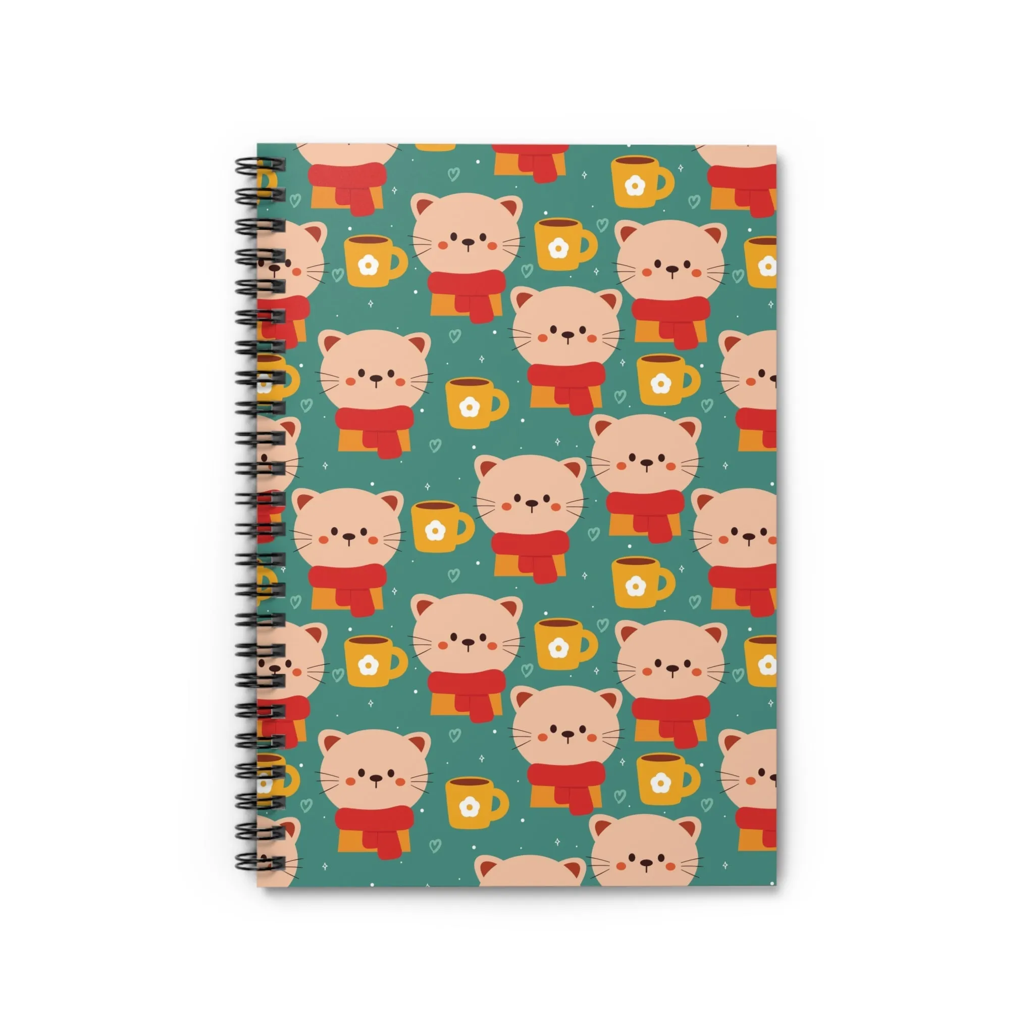 Cats in Scarves Spiral Notebook