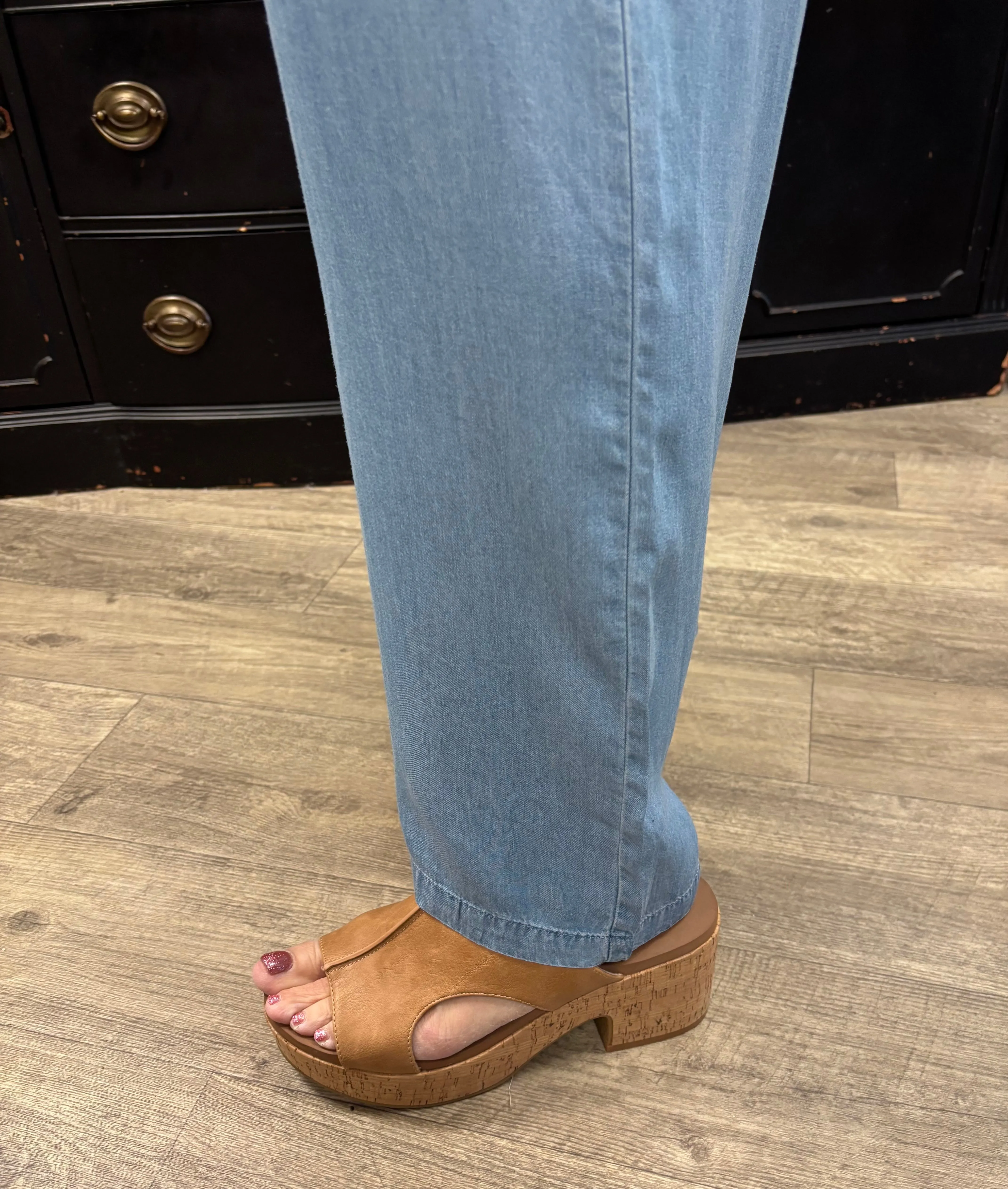 Chambray Bliss Wide Leg Pants