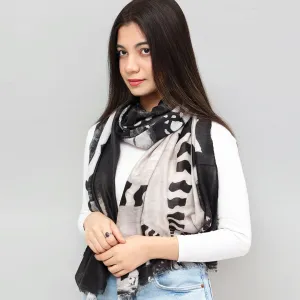 Classic Space Stone Design Cashmere Scarf