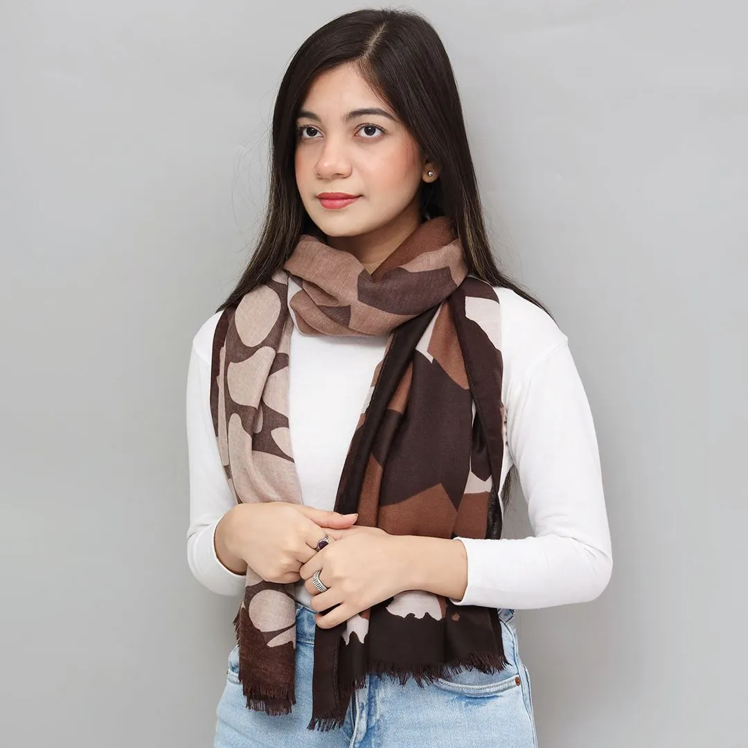 Classic Space Stone Design Cashmere Scarf