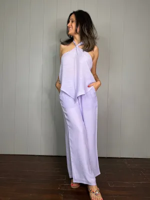 Cotton Lilac Halter Set