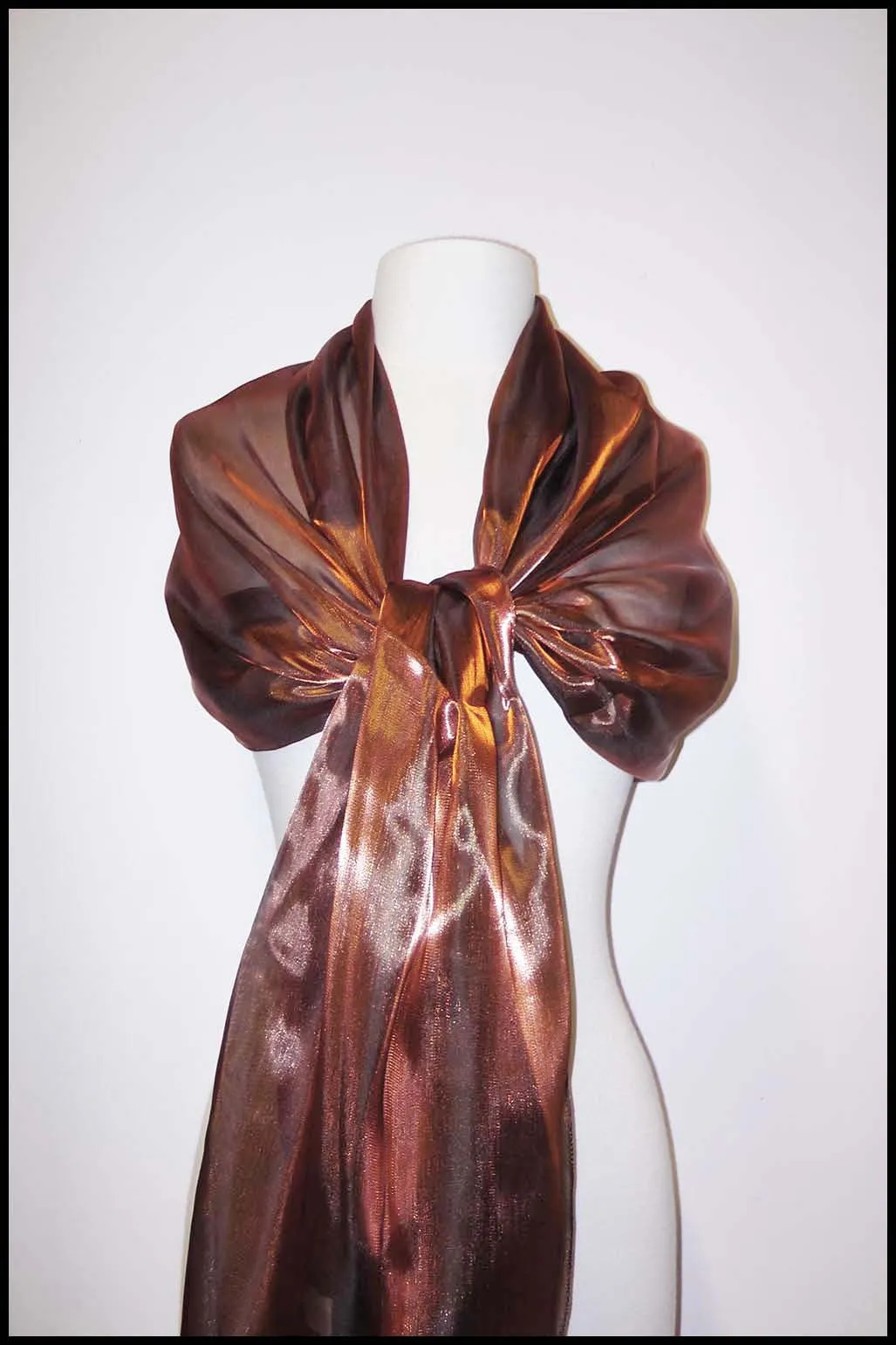 Delicate Sheer Evening Shimmer Shawl Scarf
