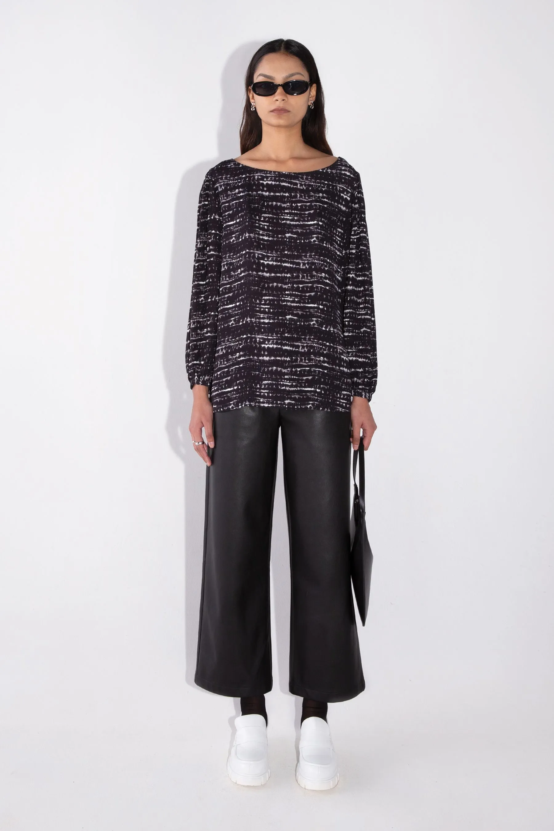 Draped Sleeve Blouse