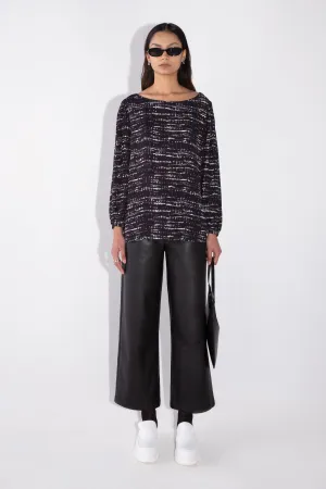 Draped Sleeve Blouse