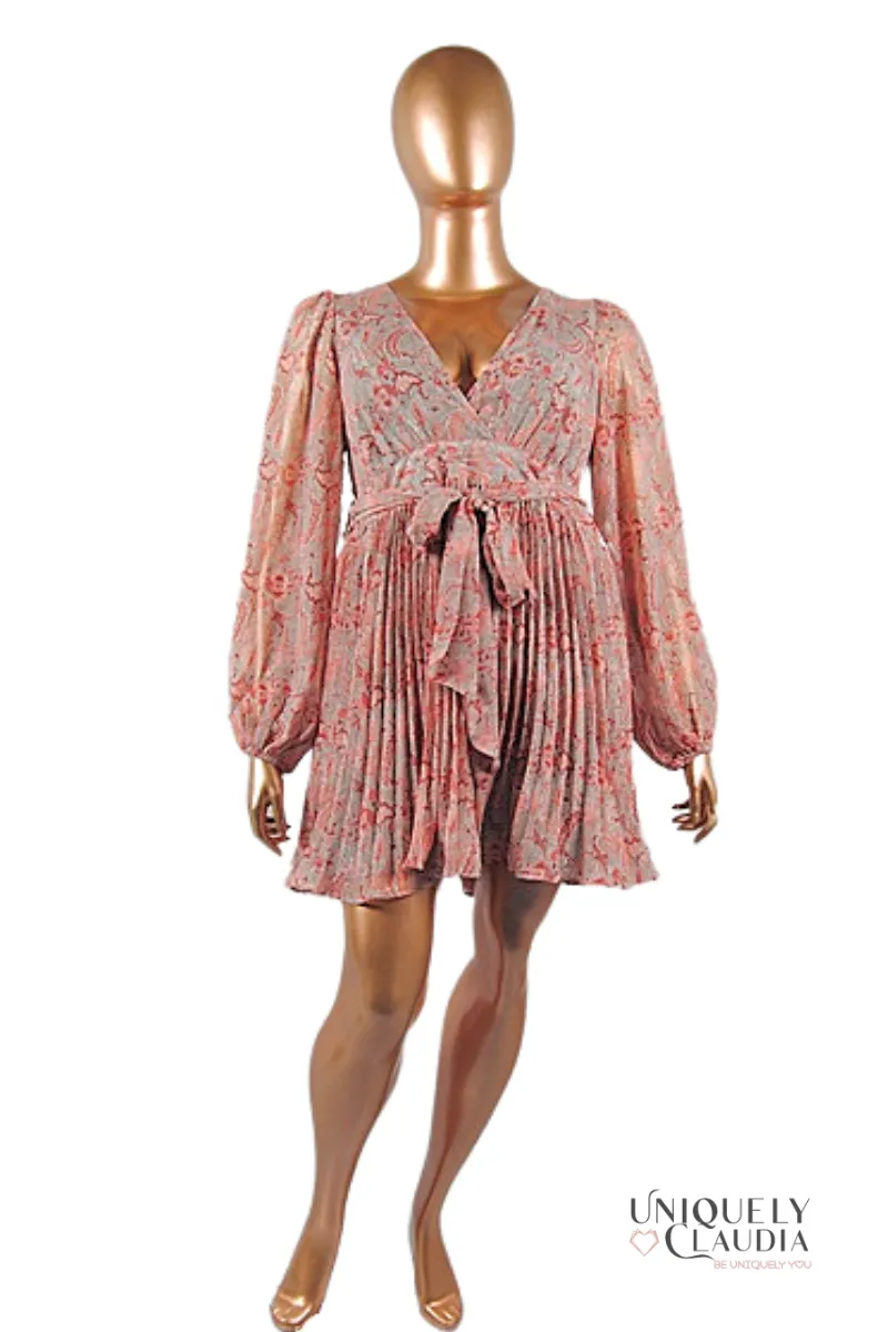 EDGY PLUS: Belinda Lurex Fit & Flare Dress