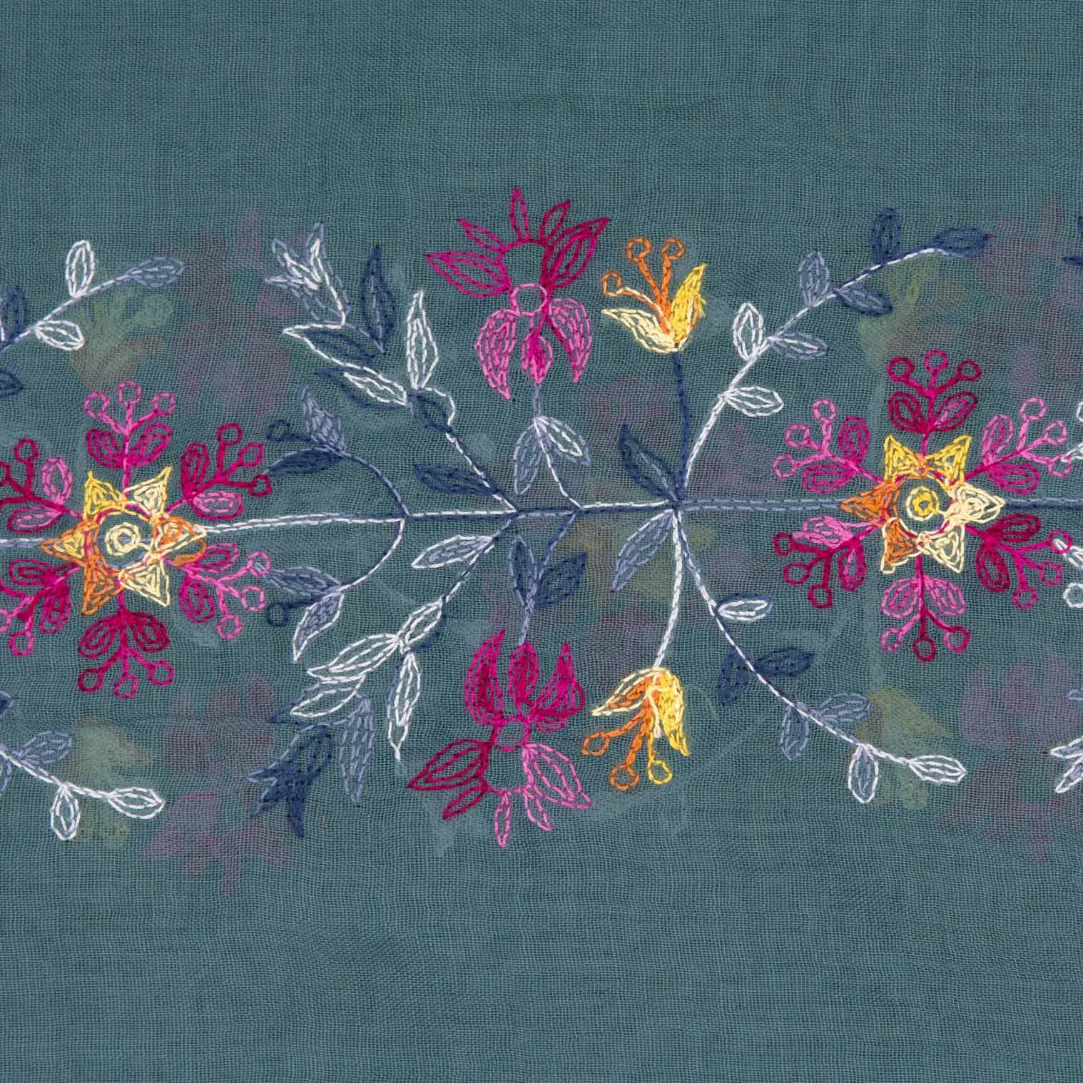 Embroidered Thai Scarf