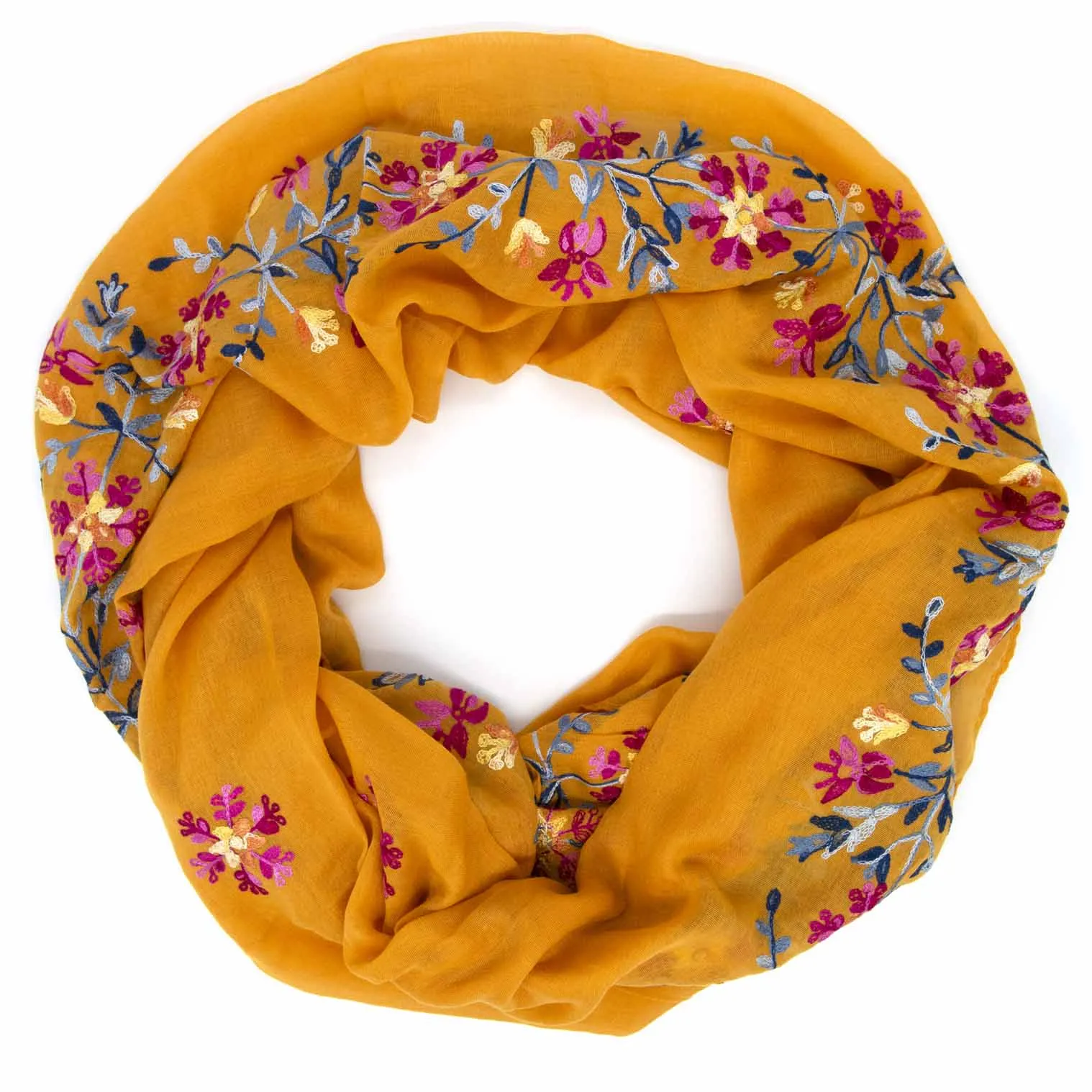 Embroidered Thai Scarf
