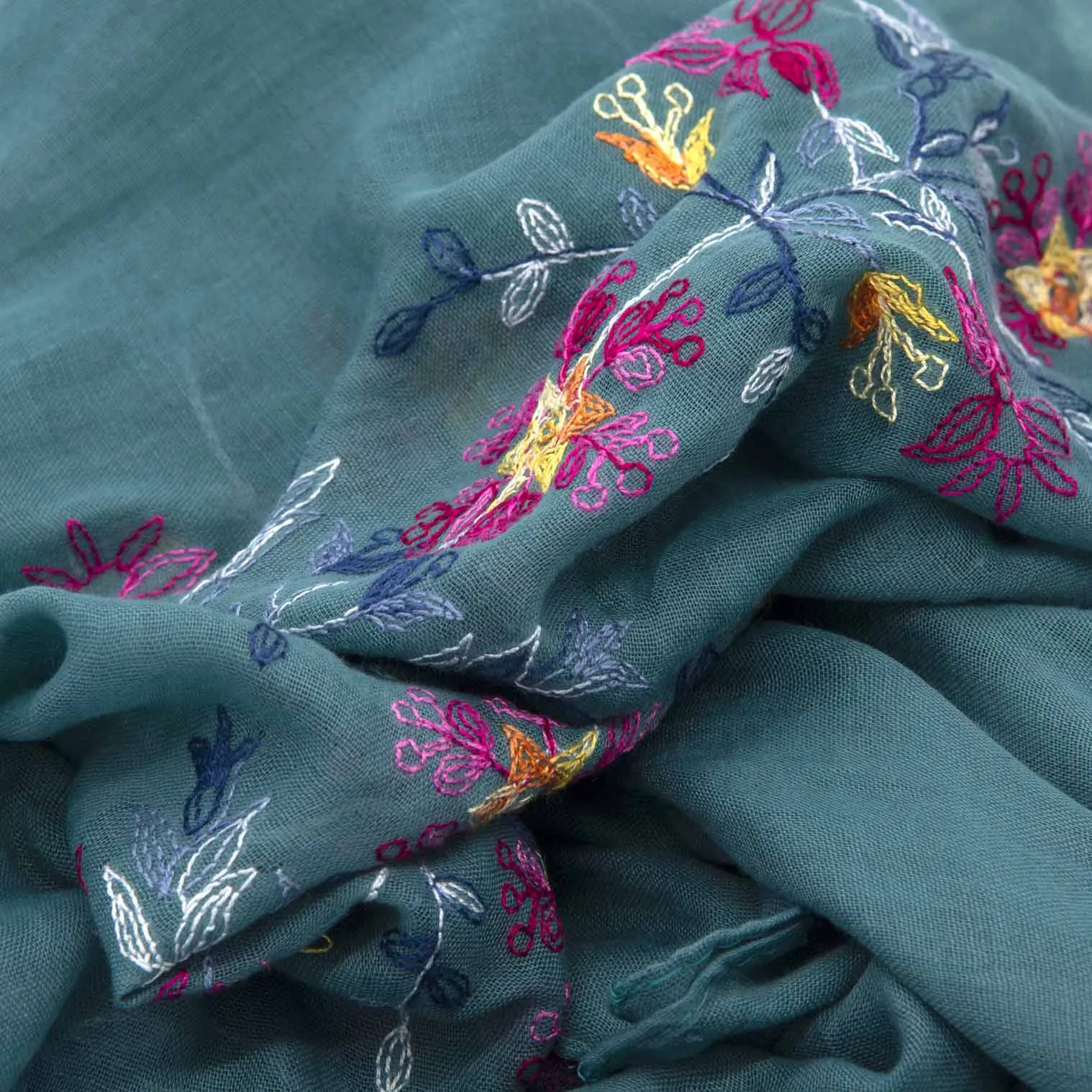 Embroidered Thai Scarf