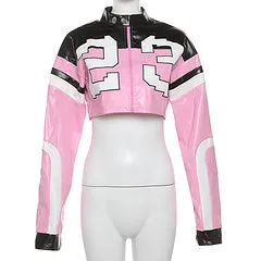 fashionable and personalized letter printed jackets AY3372