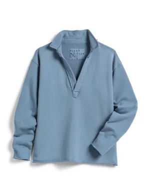Frank & Eileen -  Patrick Popover Henley Sweatshirt in Jean