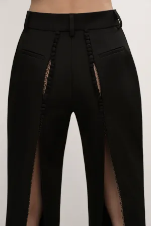 Fresh Cut Open Trousers - Black