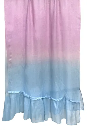 Frills and fancies Lavender and Blue Silk Cashmere Scarf