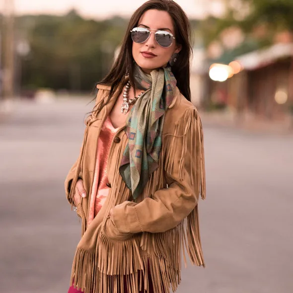 Fringe Scarves Santa Fe Long Tall