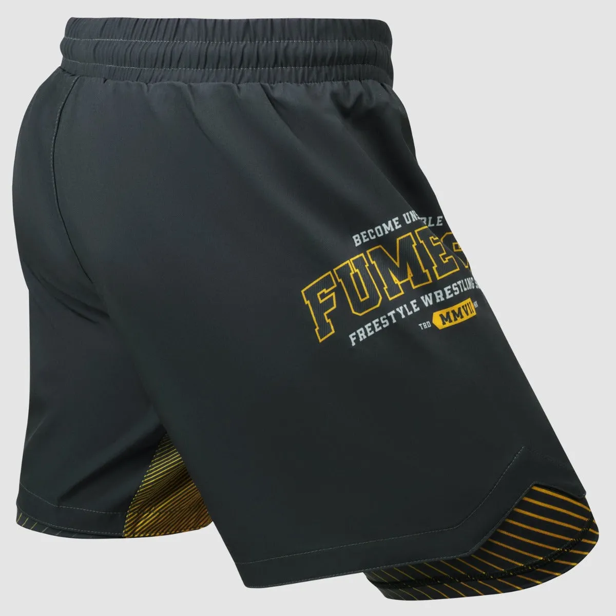 Fumetsu Varsity Dual Layer Fight Shorts Grey