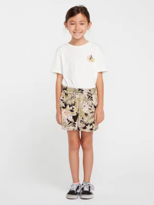 Girls Static Bloom Short - Black Combo
