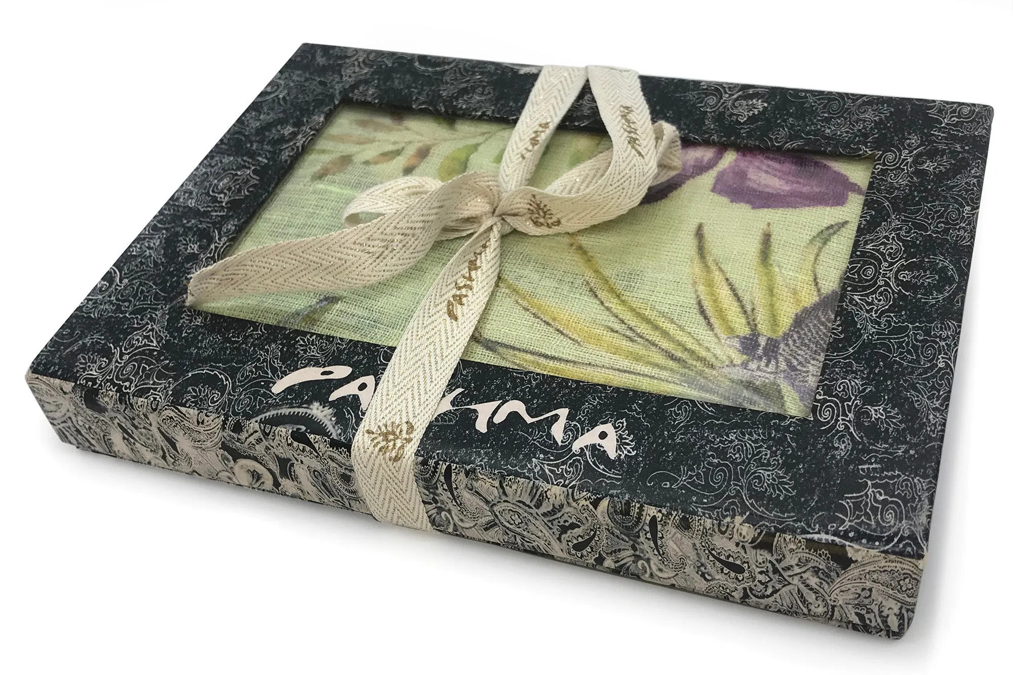 Green Flora & Fauna Linen Scarf
