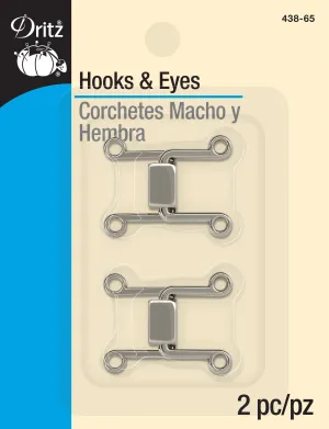 Hooks & Eyes, 2 Sets