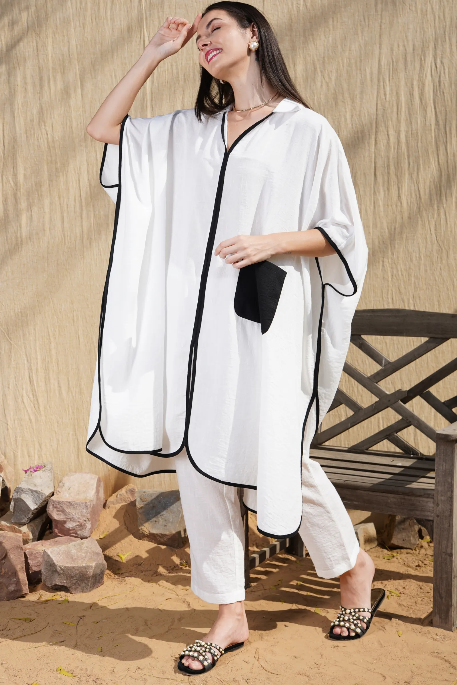 Linen kurta set