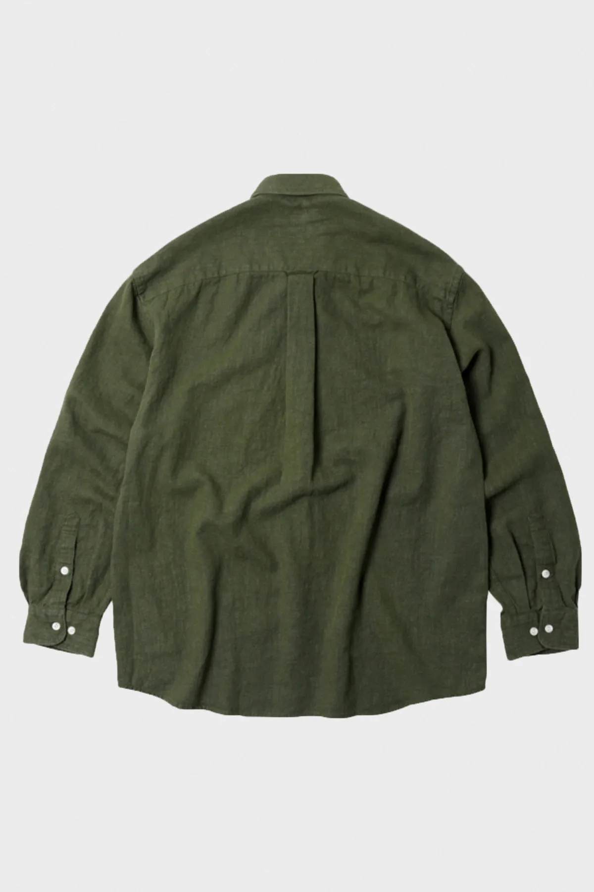 Linen Relaxed Shirt - Olive