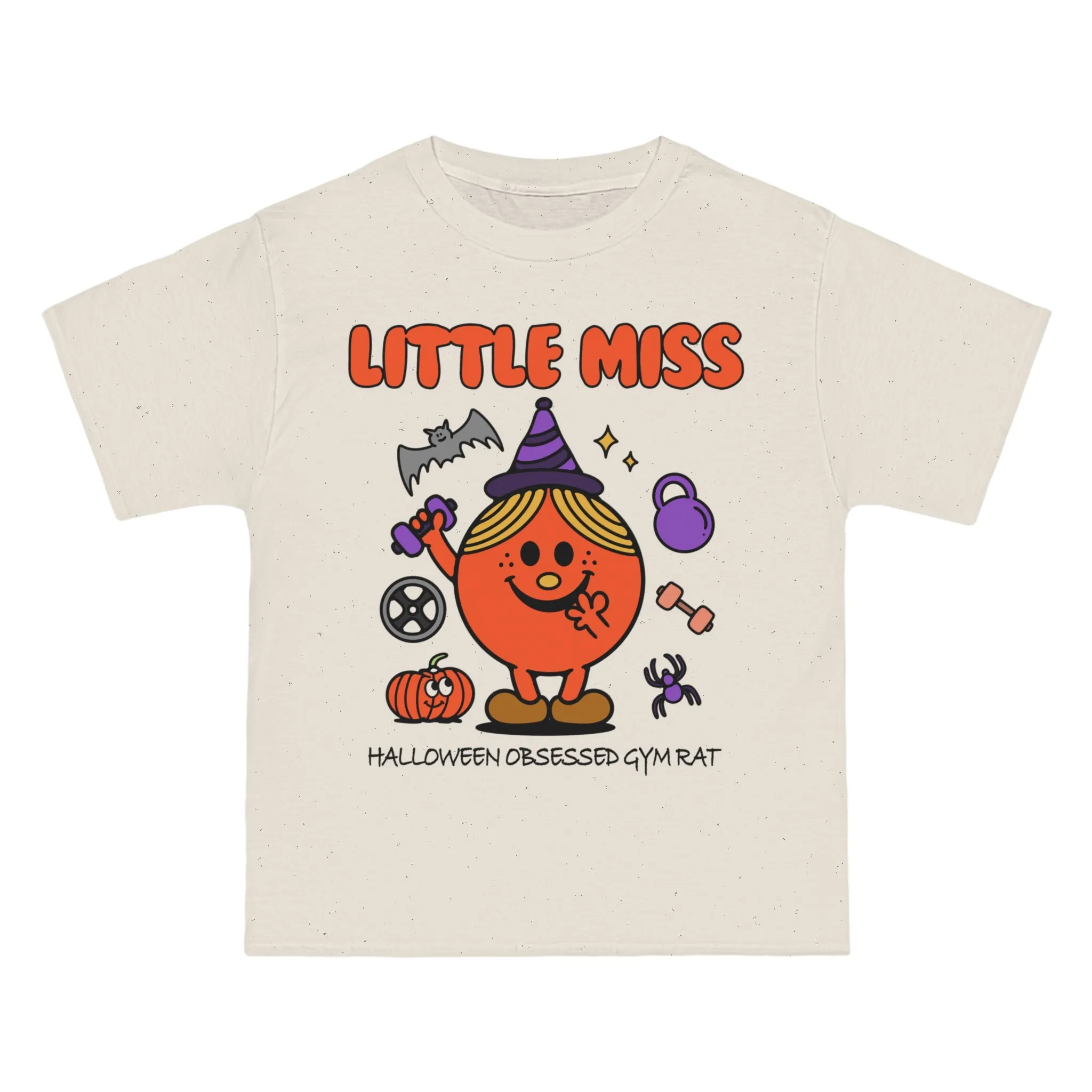 LITTLE MISS HALLOWEEN OBSESSED GYM RAT - TEE