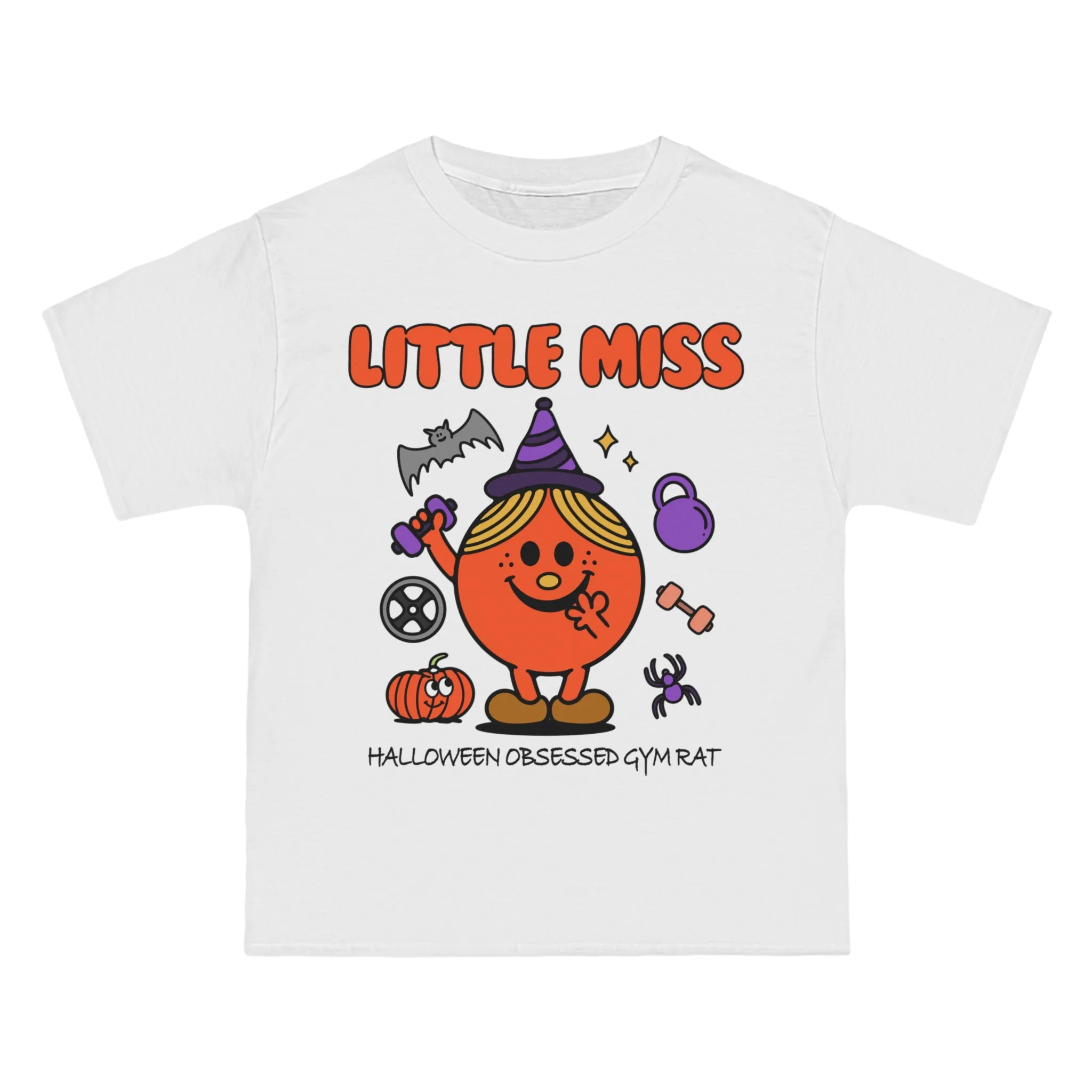 LITTLE MISS HALLOWEEN OBSESSED GYM RAT - TEE