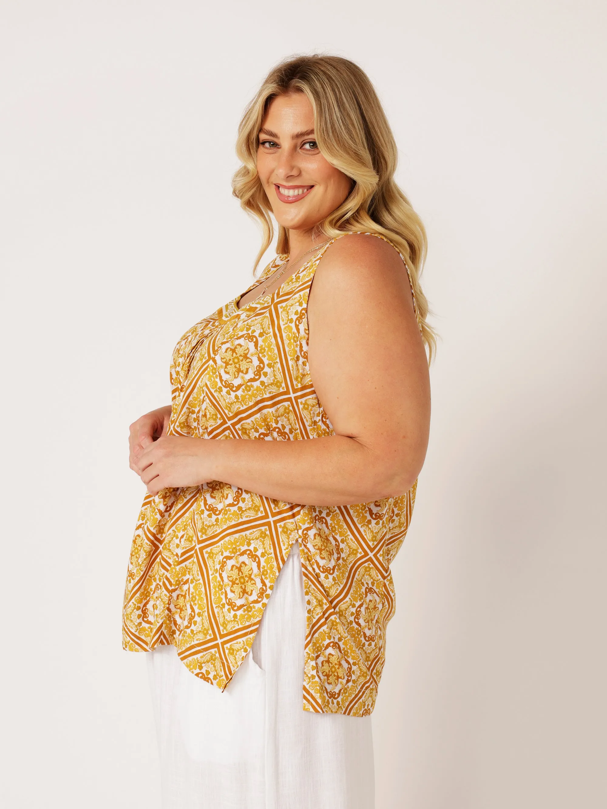 Lotus Tank LONG | Golden Tile
