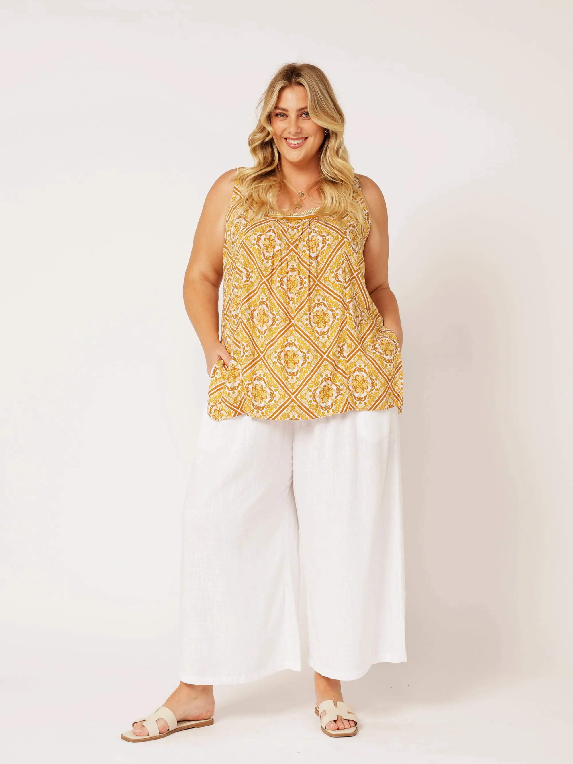 Lotus Tank LONG | Golden Tile
