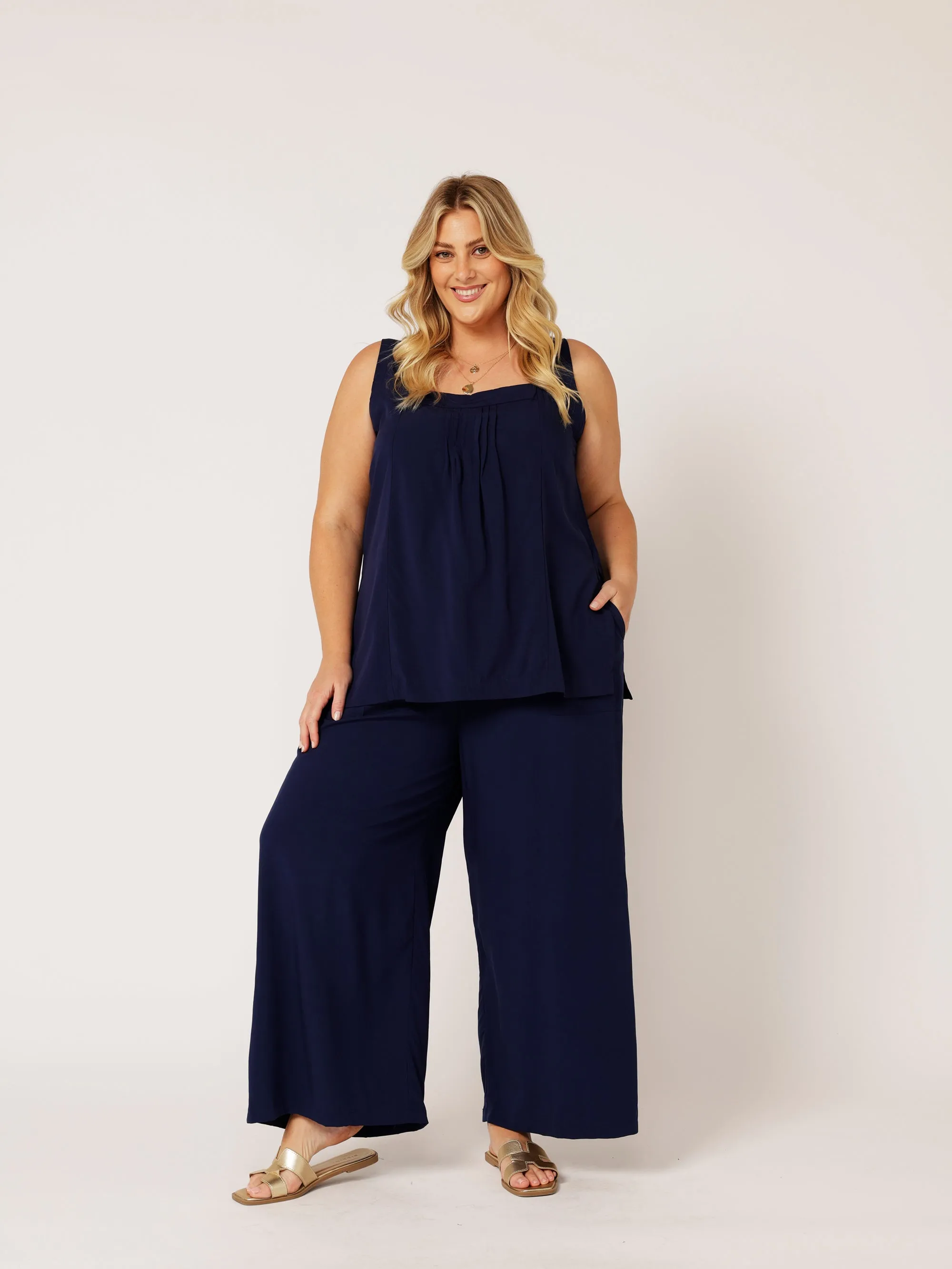 Lotus Tank LONG | Navy