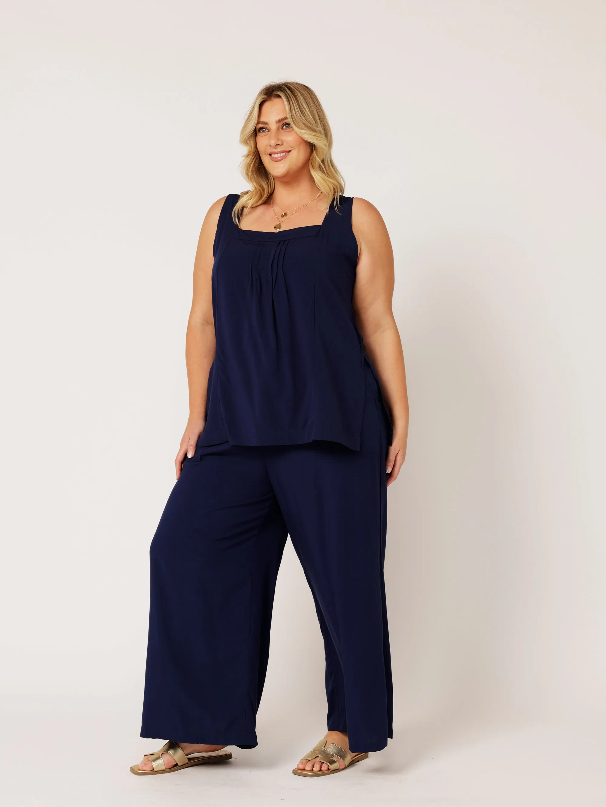 Lotus Tank LONG | Navy