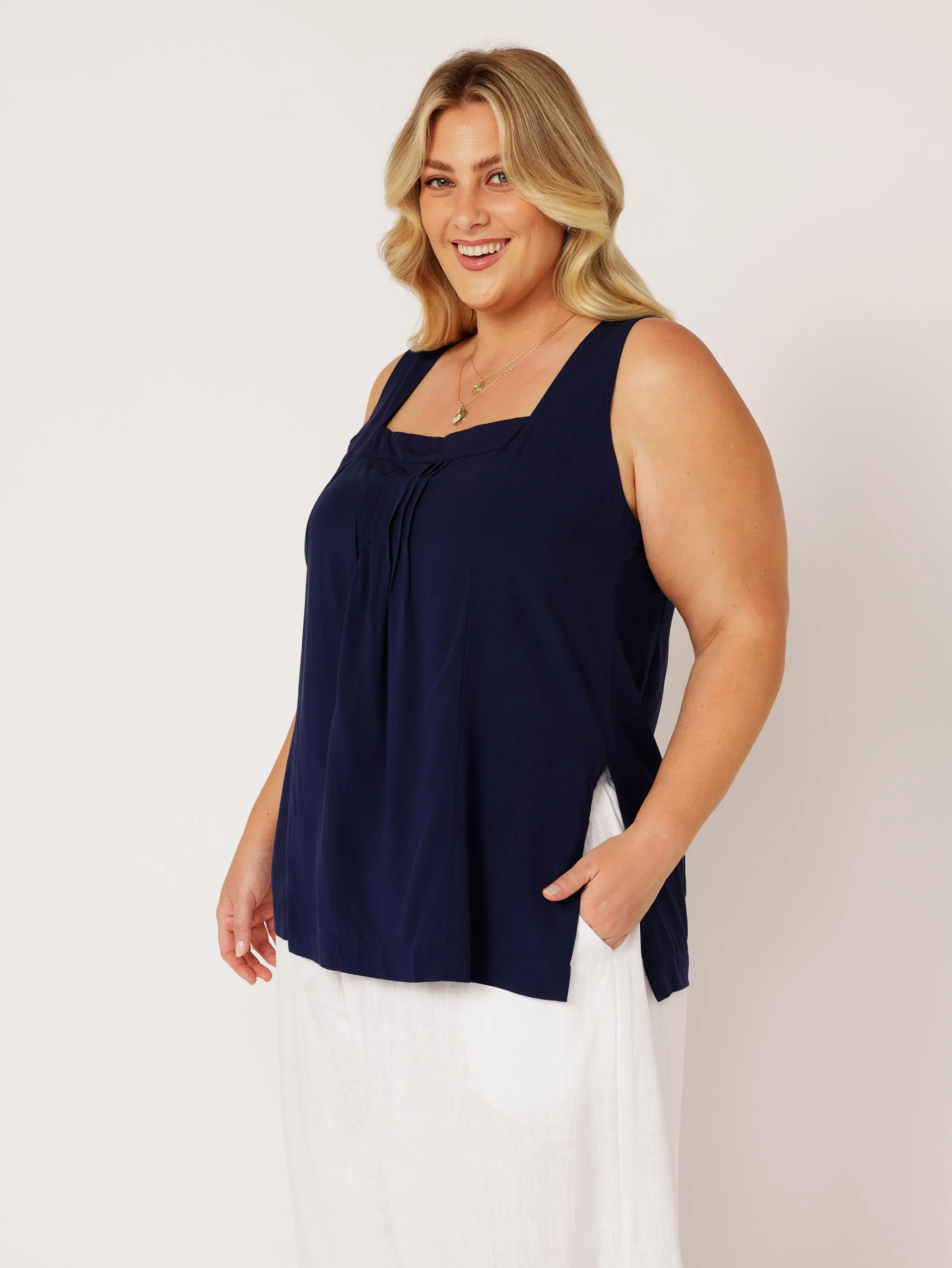Lotus Tank LONG | Navy