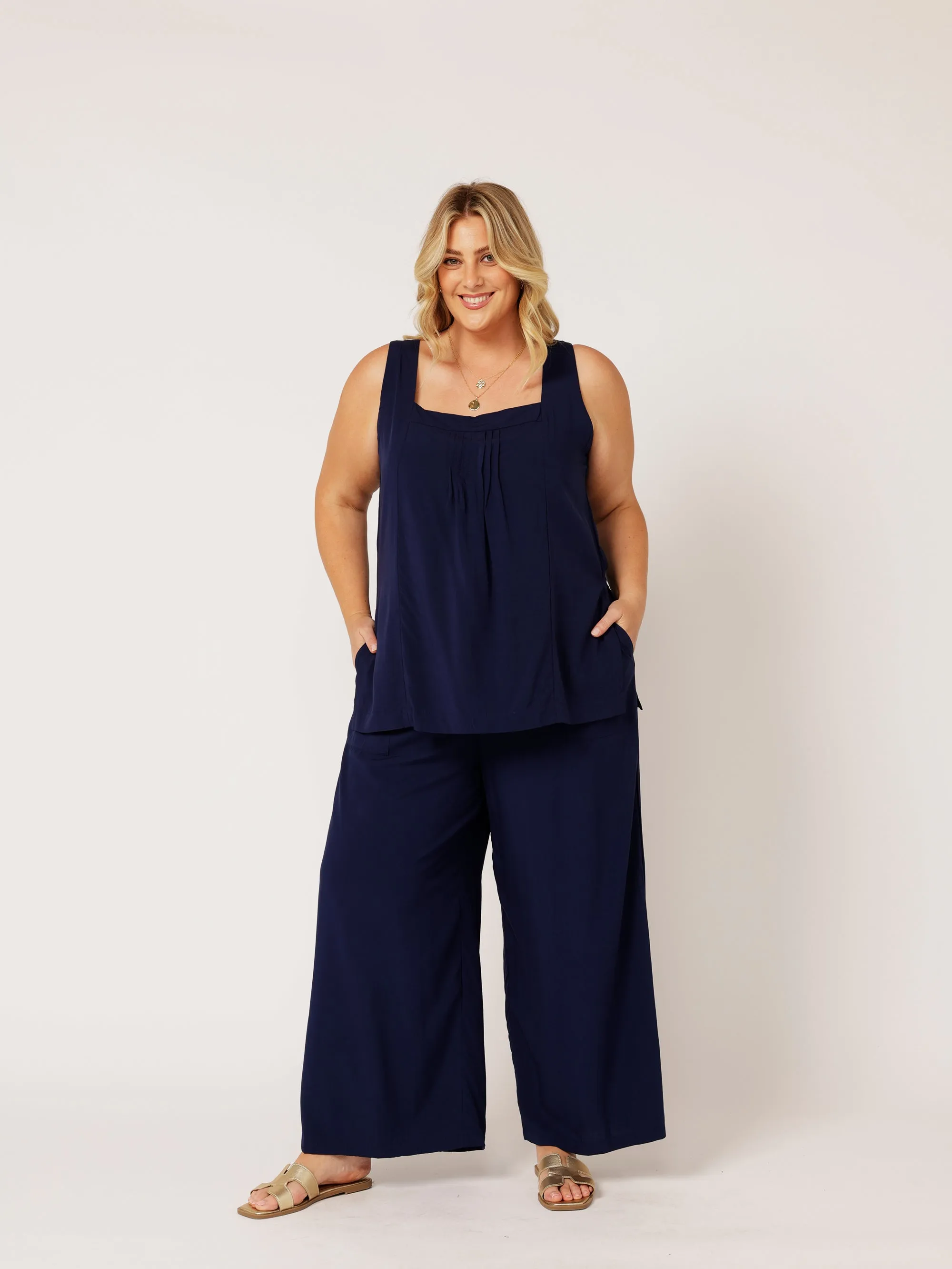 Lotus Tank LONG | Navy
