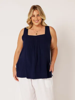 Lotus Tank LONG | Navy