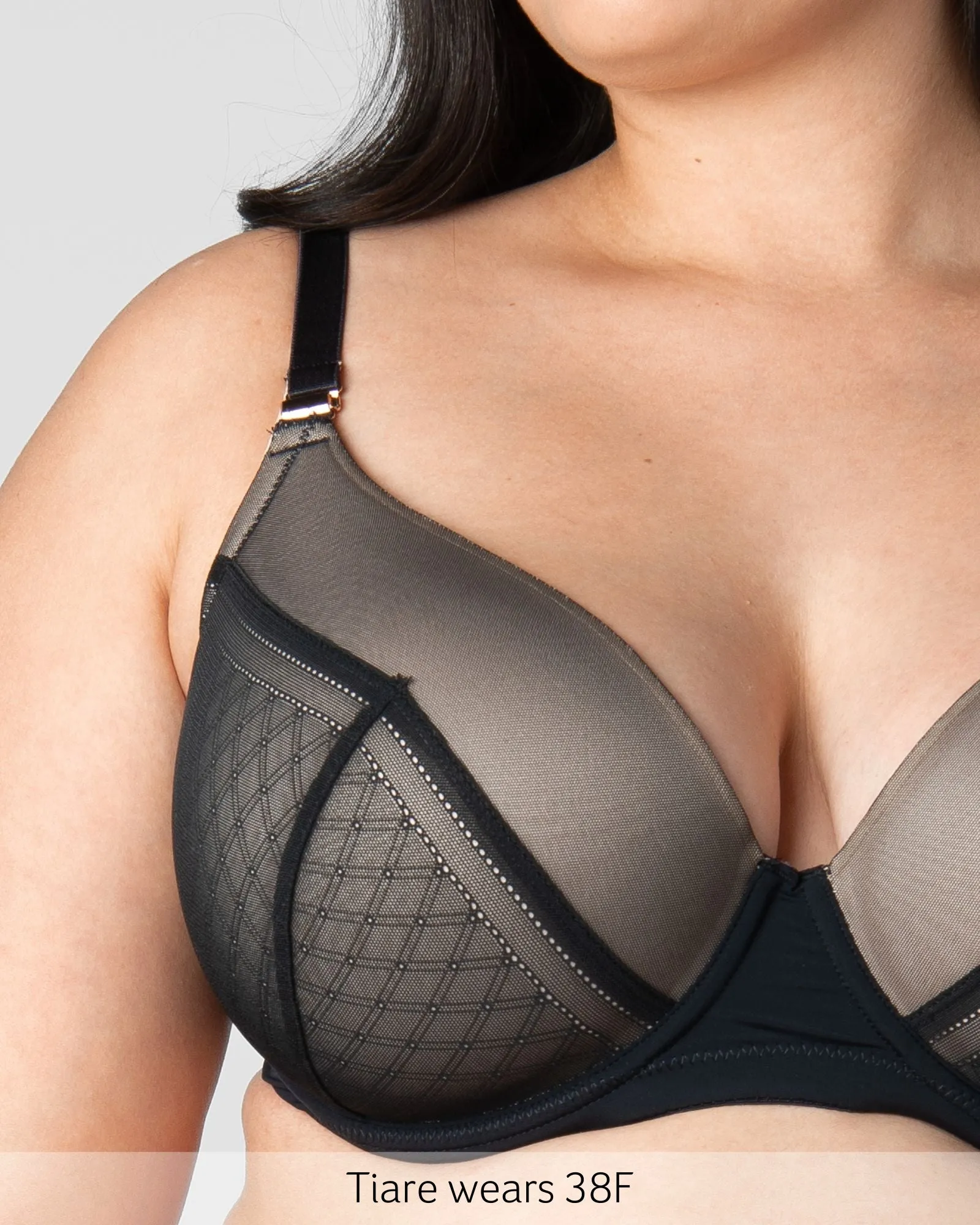 LUNAR ECLIPSE PLUNGE CONTOUR BLACK NURSING BRA - FLEXI UNDERWIRE