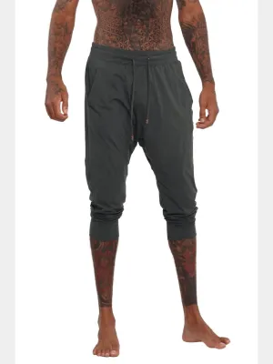 Madrid Mens Grey Jogger Shorts