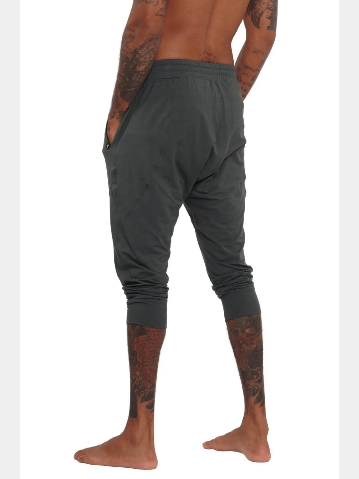 Madrid Mens Grey Jogger Shorts