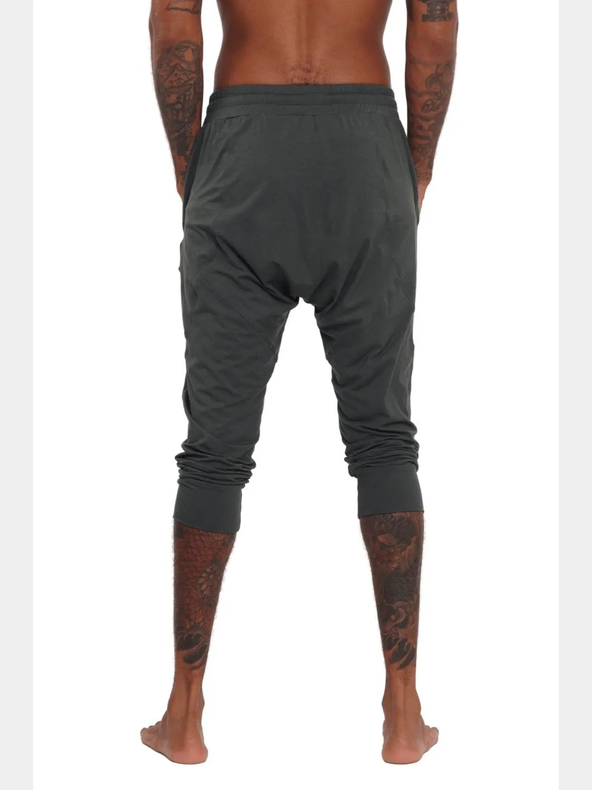 Madrid Mens Grey Jogger Shorts