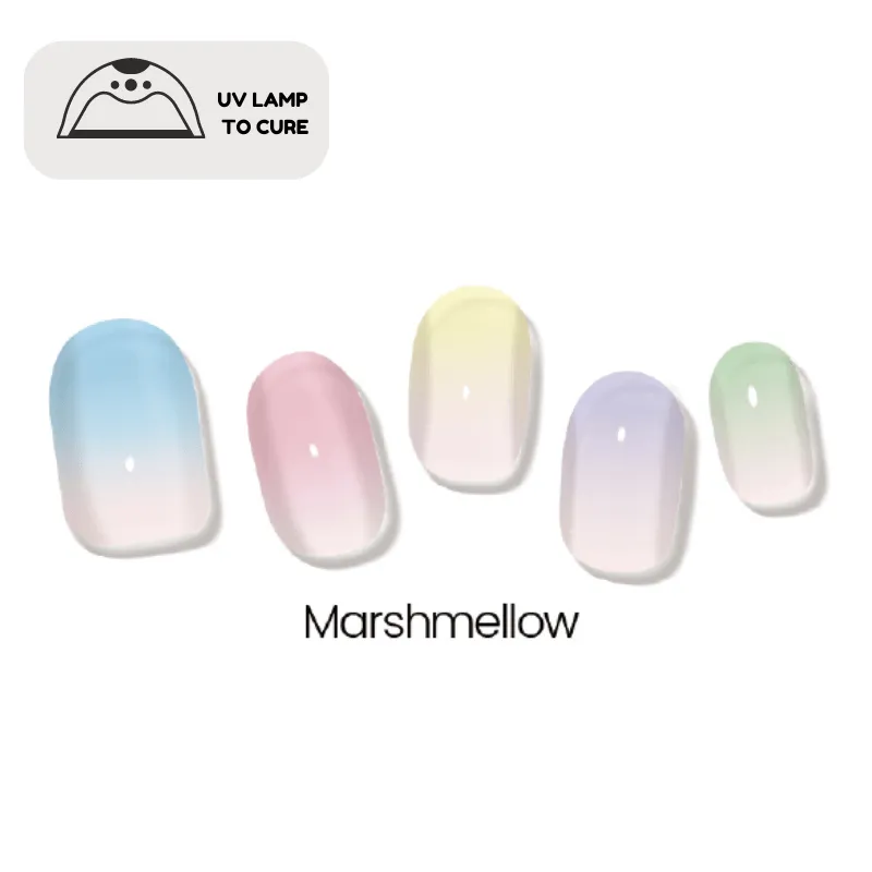 Marshmallow | Jellies DIY Soft Semi Cured Gel Nail Wraps
